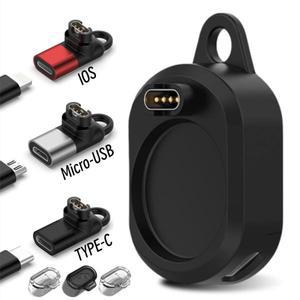 Garmin Fenix 6 7 Venu Forerunner 955 Apple ios 용 시계 충전기 변환기 마이크로 USB 유형 C 어댑터 유