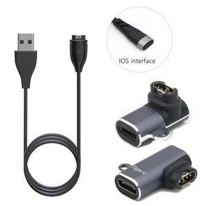 Garmin Fenix 7/7S/7X/6/6S Forerunner 745 Venu Instinct 마이크로 USB 유형 C IOS 시계 충전기 어댑터