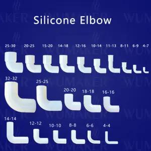 실리콘 엘보우 하드 파이프 커넥터 직각 L자형 탄성 고무 커플링 어항 관개 정원 실험실용