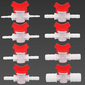물방울 관개 시스템용 POM 볼 밸브, 호스 조인트 수족관 탱크, 공기 펌프 커넥터, 정원 수도관 튜브 4 ~ 25
