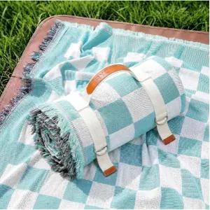 2 in 1 엑스트라 라지 보호 비치 블랭킷 타월 피크닉 캠프 매트 가족 해변 여행 필수품 여름 휴가