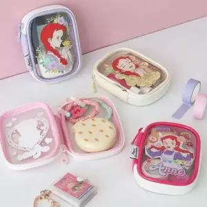 빨강머리앤 사각 투명 미니 파우치 1P 소품 보관 가방