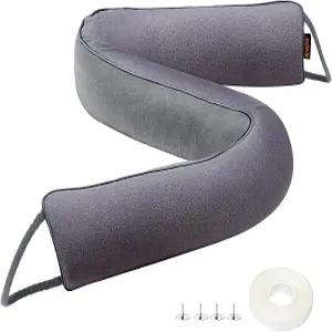 MAGZO 도어 드래프트 36인치 언더 블로커 소음 하단용 가중 윈드 가드 그레이