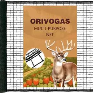 오리보 플라스틱 망사 울타리 사슴 4x25피트 강화 가장자리 55gsm 헤비 듀티 임시 정원 그물망 동물 보호