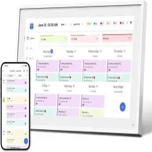 Mezed 10.1 디지털 캘린더 식사 플래너 듀티 차트 작업 목록 HD 스마트 터치 스크린 홈 인터랙티브 전자 -