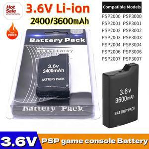 3600/2400mAh PSP2000 휴대용 게임 콘솔 백업 리튬 배터리 팩 PS Lite