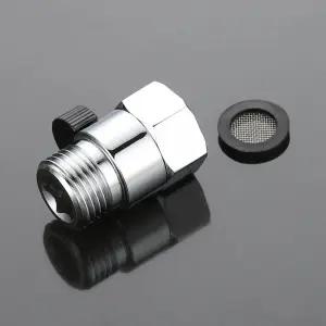 욕실 샤워 황동 접합 물 흐름 제어 밸브 Shu off 각도 통해 직선 목욕 수도꼭지 액세서리