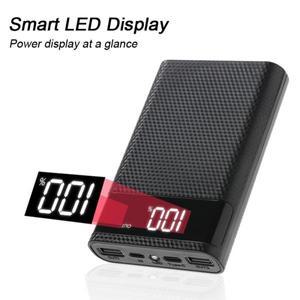 4x18650 DIY 전원 은행 상자 15000mAh iPhone용 Samsung용 디지털 디스플레이가 있는 초고속 충전