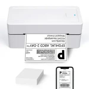 4인치 00mm 테이프 라벨 프린터 접착 스티커 인쇄용 블루투스 USB 지원 물류 상점용 TDL408H