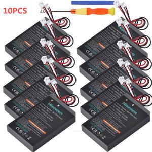 소니호환 PS4 PS4Pro 컨트롤러 게임 핸들 Dualshock 4 V1 무선 CUH-ZXTIE CUH-ZCTIU용 10x2000mAh 배터리,