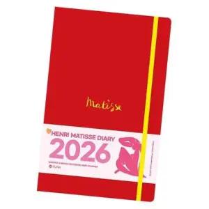 [JED] 다이어리 1P 노트 2026 플래너 앙리마티스 아트 레드 스타일 일정관리