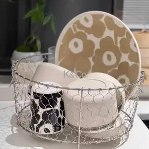 스텐 원형 바스켓 304스틸 바구니 스테인레스 식기건조대