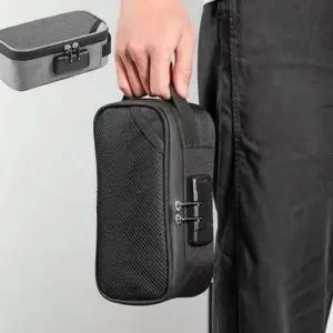 정리용 수납 파우치 장치 잠금 손잡이 가방용 휴대용