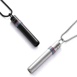 불안 를 위한 528Hz 호흡 목걸이 금연 명상 튜닝 호루라기 자연스러운 차분한 스트레스 훈증 무증기 흡입기