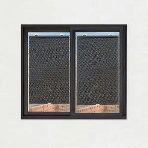 롤 블라인드 창문 방염 암막스크린 도트블랙 37X125cm 암막블라인드 암막커튼 창문햇빛가리개