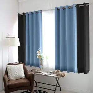 [무료배송] 암막커튼 작은창 포인트커튼 아일렛/실내 커텐 거실