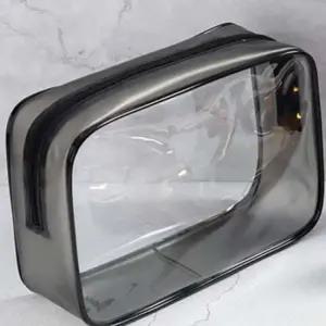 투명 pvc 다용도 여행용 화장품 파우치 메이크업