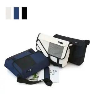 남녀공용 반메쉬 포켓 숄더백 메신저백 크로스백 가방