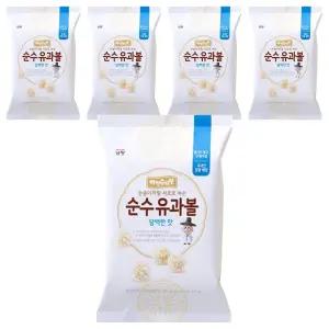 (1+1) 남양유업 아인슈타인 순수유과볼 과자, 담백한맛, 5개, 30g  2Set