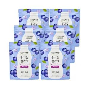 상하목장 유기농 쌀과자 블루베리 30g 6봉
