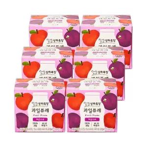 상하목장 과일퓨레 프룬사과 200g 6개(100g X 12입)