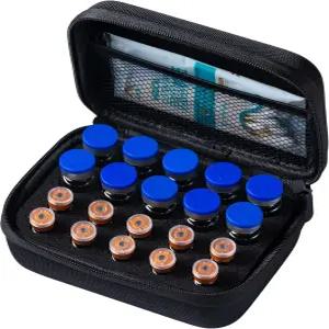 냉장고용 밀로젠 펩타이드 케이스 3ml 바이알 홀더 로고 및 핸드 스트랩 키가 큰 맞지 않음 당뇨병 치료제