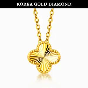 [한국금다이아몬드] *롯쇼페특가* 순금 24K 목걸이 컷팅 카터 클로버 1.875g