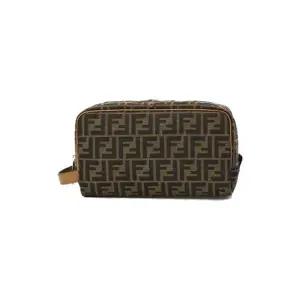 MUST IT_26SS FF 자카드 패브릭 토일레트리 브라운 클러치백 7N0141ALWKF1HRM