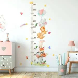 키재기 시트지 아기방 꾸미기 벽지 스티커 무타공 캐릭터 가정용