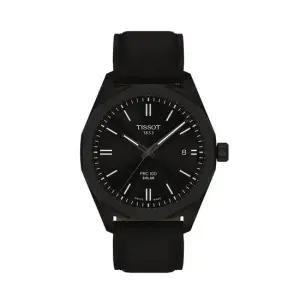 티쏘 T151.422.36.051.00 PRC 100 솔라 39mm 남성 가죽 시계