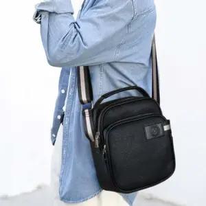 모던 남자 데일리 깔끔한 스퀘어 미디 크로스백 가방