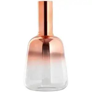 3UOWWFA 모던 꽃병 그라디언트 도금 유리 싱글 플라워 스몰 마우스 침실 웨딩 데스크톱 색상 노란색 사이즈