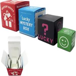 케티퍼틱 4PCS 컬러풀 장난 선물 상자 다양한 크기의 스태커블 서프라이즈 둥지 생일 결혼 기념