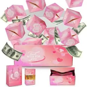 돈을 위한 네포스루키 깜짝 선물 상자 폭발 발렌타인 팝업 발렌타인데이 생일 기념일을 접이식 바운스