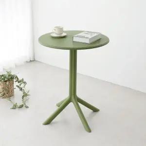 리사 야외 테이블 UV코팅 플라스틱 테라스 정원 원형