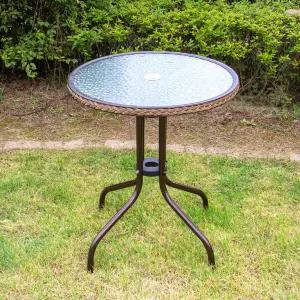 유로강화 610 원형 테이블 야외 정원 테라스