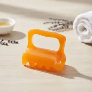 전신 림프 얼굴 경락 마사지 도구 수지 지압기 괄사 95g