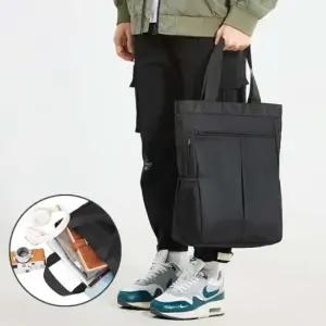 남성 직장인 대학생 넉넉 내부공간 수납 보관 멀티 스퀘어 토트백