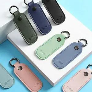 소지품 파우치 가죽 휴대 수납용 키링 수납 usb