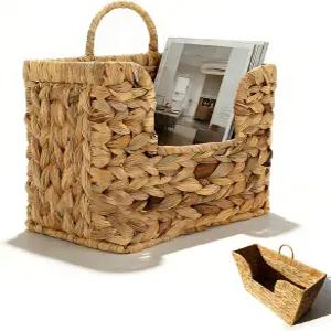 벽용 Cxomndiw 메일 바구니 11.8 x 4.3 9.8 직조 행잉 매거진 월 손잡이 포함