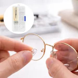 안경 코 받침 수리 키트 선글라스 실리콘 패드 나사 드라이버 세트 셀프 교체 공구 흘러내림방지 고정 부품