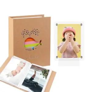 고래 포켓앨범+자석액자 4X6 엽서사이즈 네컷보관 크라프트앨범 포토프린터앨범 포켓앨범 포토앨범