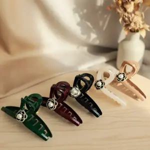 [신세계라이브쇼핑][옷자락] 여성용 카멜리아 진주 플라워 헤어핀 고급 데일리용