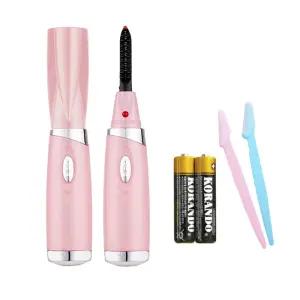진케어 아이컬 속눈썹고데기 마스카라형 온열히팅뷰러 (핑크) +건전지