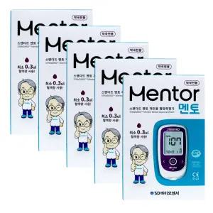 SD바이오센서 스탠다드 멘토 혈당측정기 (검사지별도) X5개