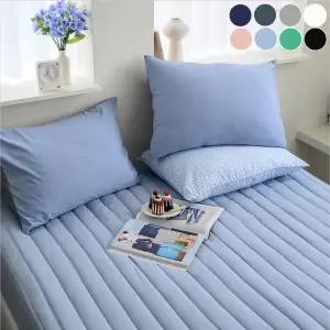 국산 매트리스 커버 높은 순면 세미 홑겹 누빔 침대 매트 침대 커버 싱글 슈퍼싱글 퀸 킹 패밀리