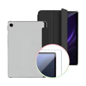 갤럭시탭A8 10.5 마그네틱 케이스+강화유리 필름 1매보호 세트 태블릿용품 액세서리 커버