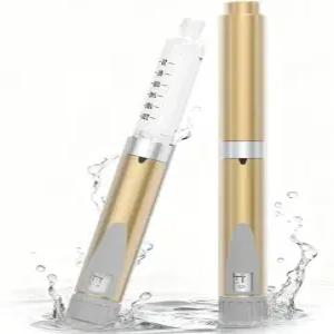 재사용 가능한 펩타이드용 인슐린 주사 펜 주사기 정밀 용량 조절 1-60개 3ml 카트리지와 호환 누출 방지