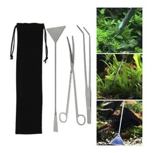 수족관 청소 세트플랜샌더 수초가위 핀셋 수조 도구