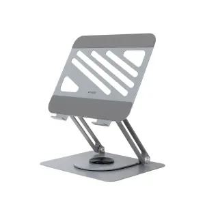 rozet 접이식노트북거치대 회전받침대 RX-4760높이조절 각도 휴대용 스탠드 맥북 쿨링